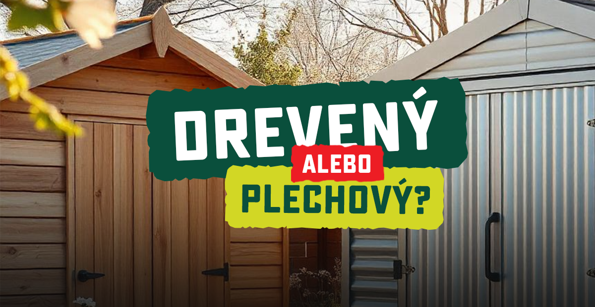 drevený alebo plechový domček